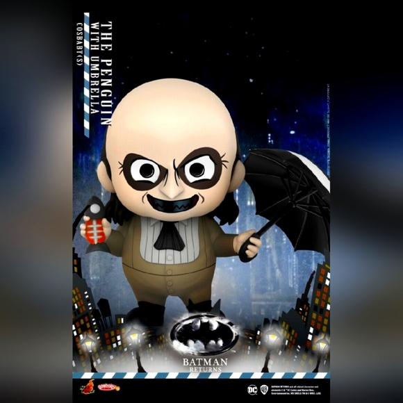 Hot Toys Cosbaby Batman Returns Movie Penguin with Umbrella - Picture 1 of 9